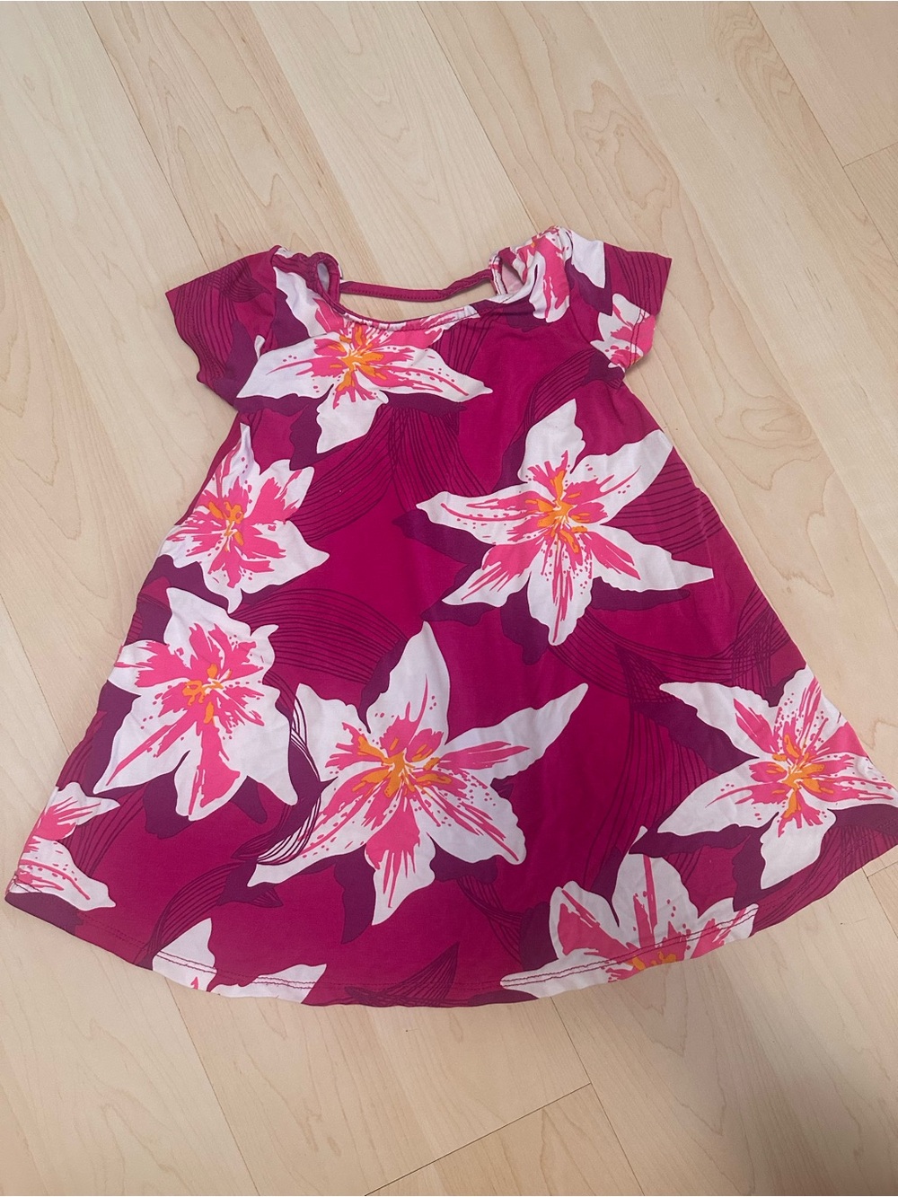 Fighting Eel Mini Eel Fuchsia Pink Lily Dress